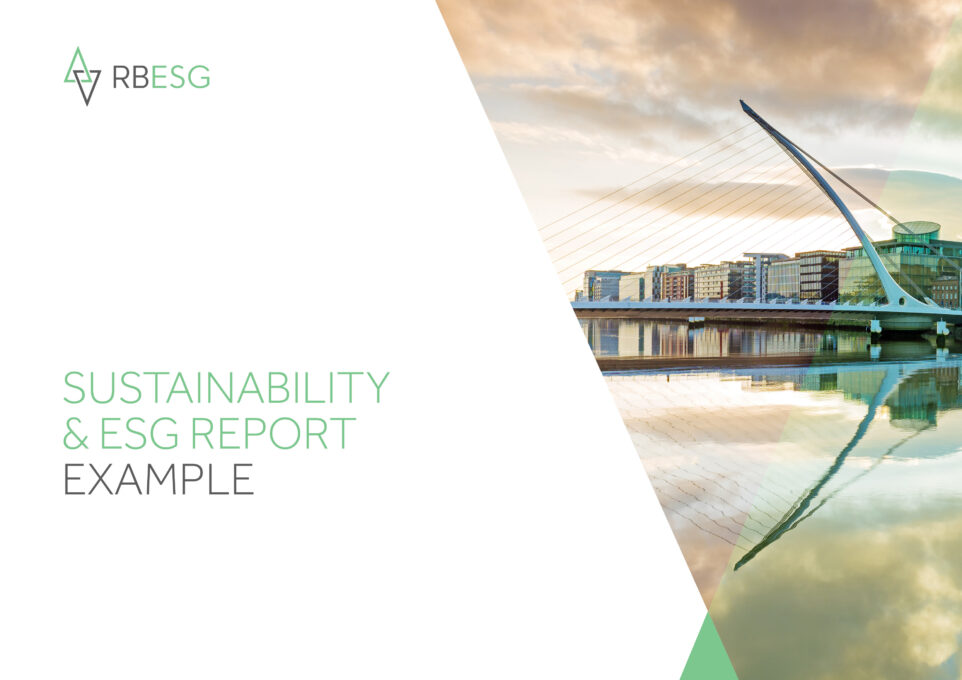 RBESG Sustainability and ESG Report Example Cover